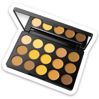 Yellow eyeshadow palette sticker