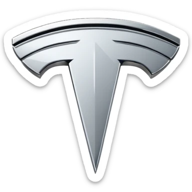 Tesla logo sticker