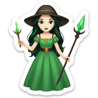 Bruja verde sticker