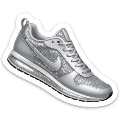 glitter running shoes no brand sticker