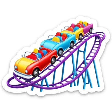 Toys, roller coasters  sticker