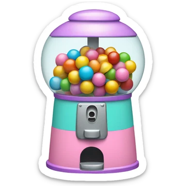 pastel gumball machine sticker