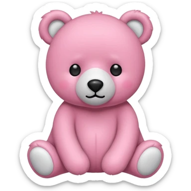Pink bear plushies  sticker