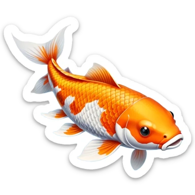 Koi fish emoji sticker
