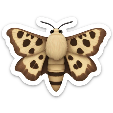 Zesty moth sticker