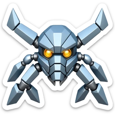 Haz un emoji del Pokémon metagross y 1ue sea fiel al pokemos sticker