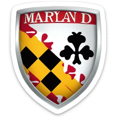 Md license plate  sticker
