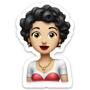 Betty boop sticker