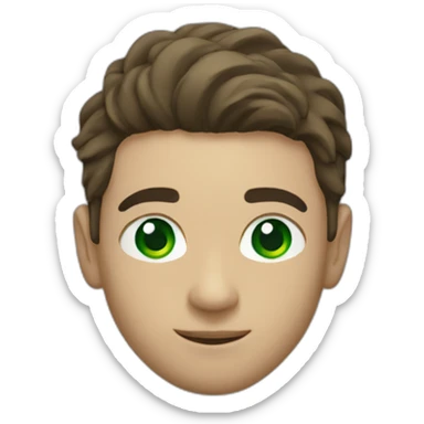 joao almeida swimmer with green eyes sticker