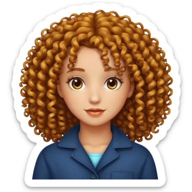 Curly girls sticker