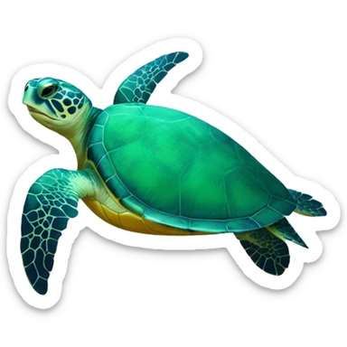 Sea turtle sticker