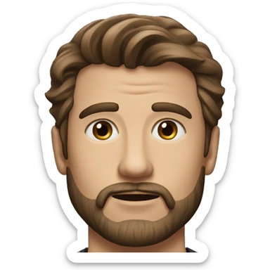 Paul Mescal actor brown hair beard sticker