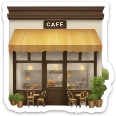 Cafe sticker