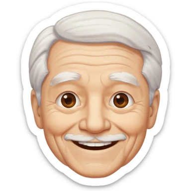 Create an avatar of old man sticker