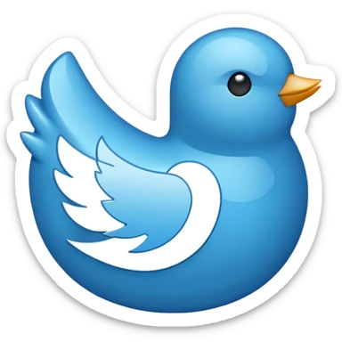 Twitter logo x sticker