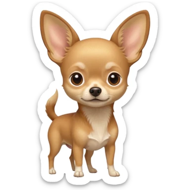 
 Sitting all tan deer-head chihuahua  sticker