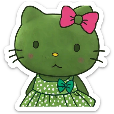 Hello kitty scream sticker