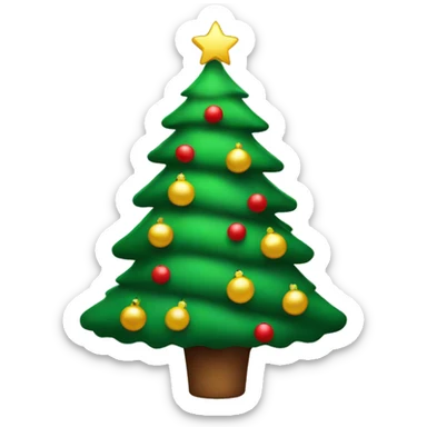 Christmas tree sticker