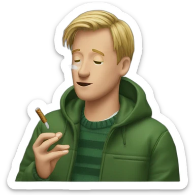 Kevin McCallister smoking herbs sticker