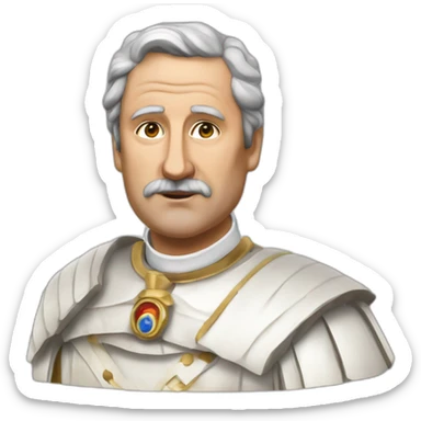 Publio Aurelio stazio, vestito da senatore romano sticker