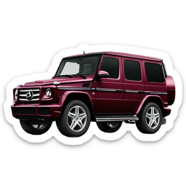 Burgundy G-class sticker