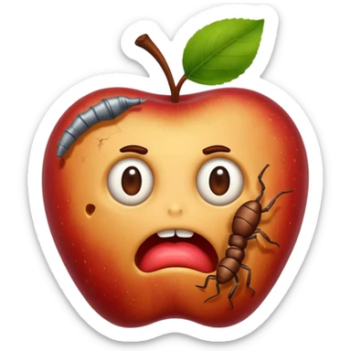 spoiled apple sticker