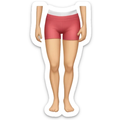 Woman leg muscles, fit Caucasian woman sticker