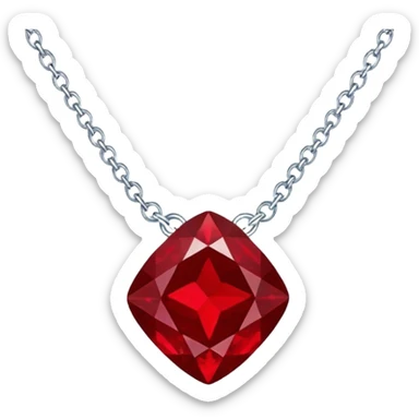 ruby necklace sticker