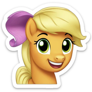 Applejack my little pony sticker