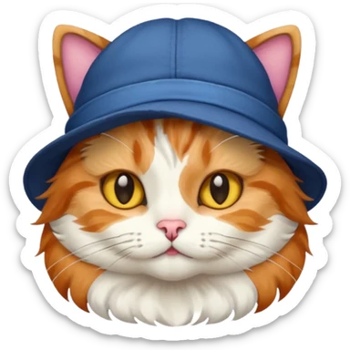 Кот в шапке sticker