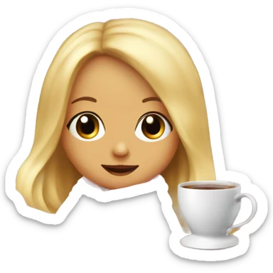 cute baby pink blanket and a tea with a blonde girl sitting in the blanket sticker