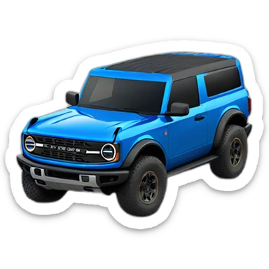 2022 ford bronco blue sticker