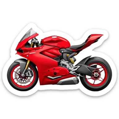 Ducati Panigale (Sportbike) - Ducati Panigale V4 (Model Year: 2022) (Iconic colour: Red) sticker