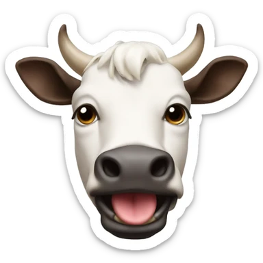 Mucca con le mutande tirate sticker