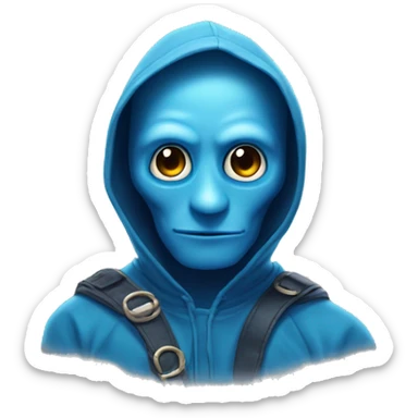 tik tok blue hoo sticker