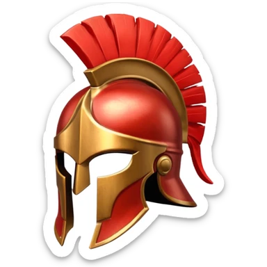 Casco espartano emoji sticker