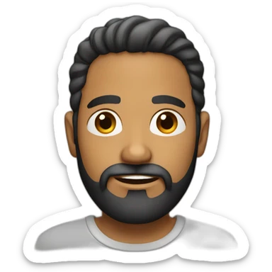 37 year puerto rican male with beard sticker