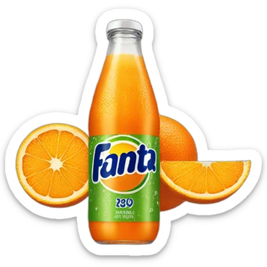 Fanta naranja sticker