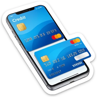 Mobile payment – smartphone with payment app sticker