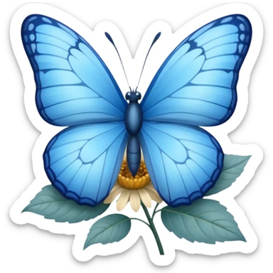 Borboleta  azul  sticker