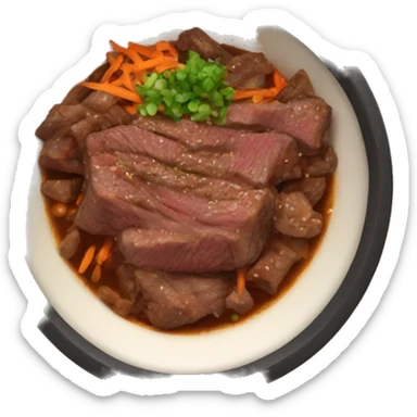 korean beef bowl sticker