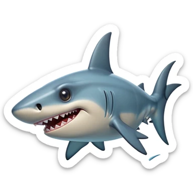 Cinematic Comical Hammerhead Shark Portrait Emoji, Head tilted dramatically with an exaggeratedly shocked expression, featuring its iconic wide-set eyes on a distinct hammer-shaped head, a sleek body with comically expressive fins, and a quirky, animated demeanor, Simplified yet hilariously expressive features, highly detailed, glowing with a slightly sassy oceanic glow, high shine, dramatic yet playful, stylized with an air of cheeky marine mischief, soft glowing outline, capturing the essence of a meme-worthy hammerhead that looks ready to side-eye its way into viral fame! sticker