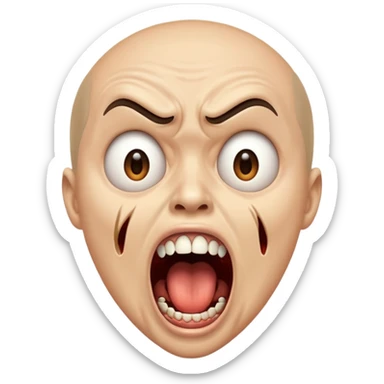 Chiche screaming sticker