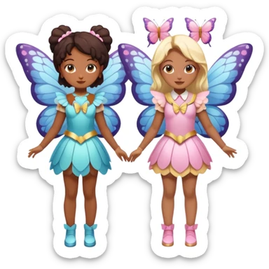 10 Magical Girls With Butterfly Wings sticker