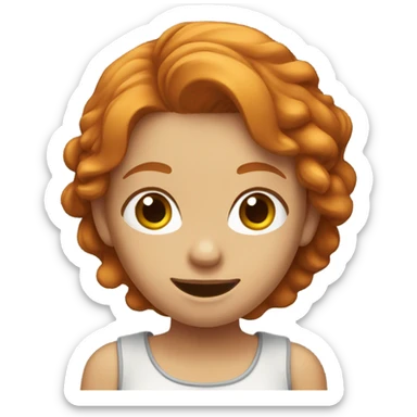 ginger coquette girl sticker