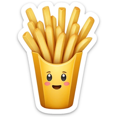french fry sticker