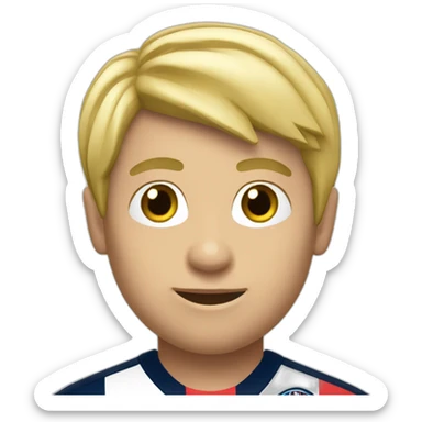 Garçon blond au PSG sticker