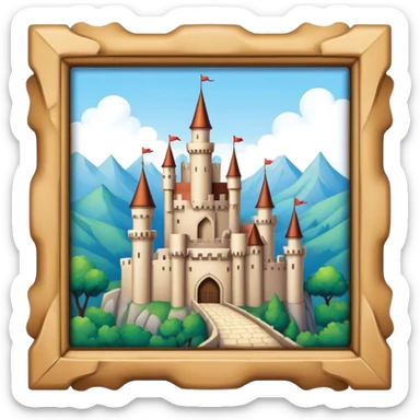 castle background tile sticker