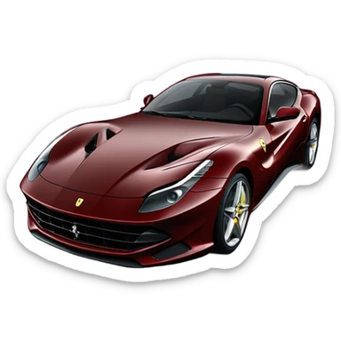 dark red ferrari 812 sticker