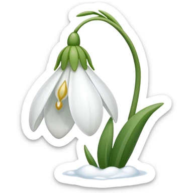 snowdrop sticker